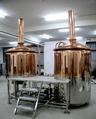 mash and boiling tank